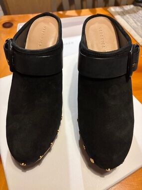 Veronica Beard Dacey - black suede - NEVER WORN - size 8